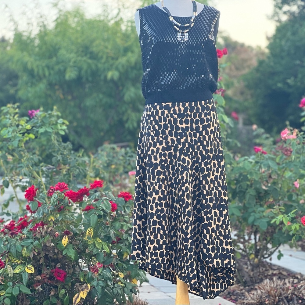 WHO WHAT WEAR leopard print midi skirt|10 - Picture 3 of 9